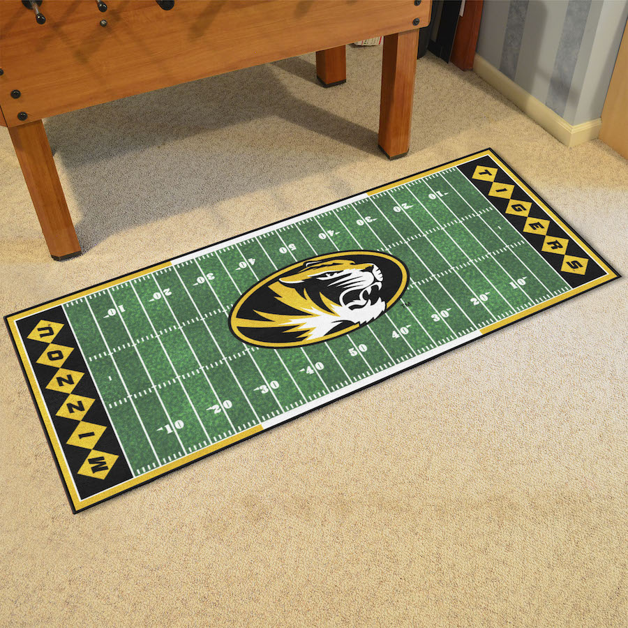 Missouri Tigers 30 x 72 Football Field Carpet Runner