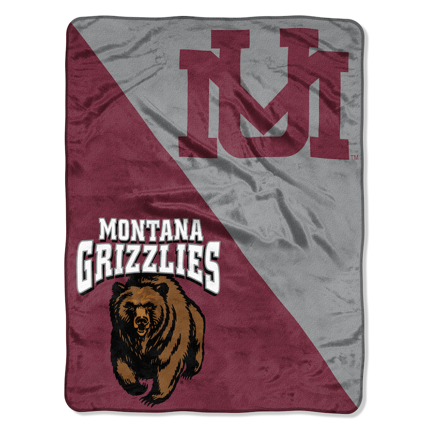 Montana Grizzlies Micro Raschel 50 x 60 Team Blanket