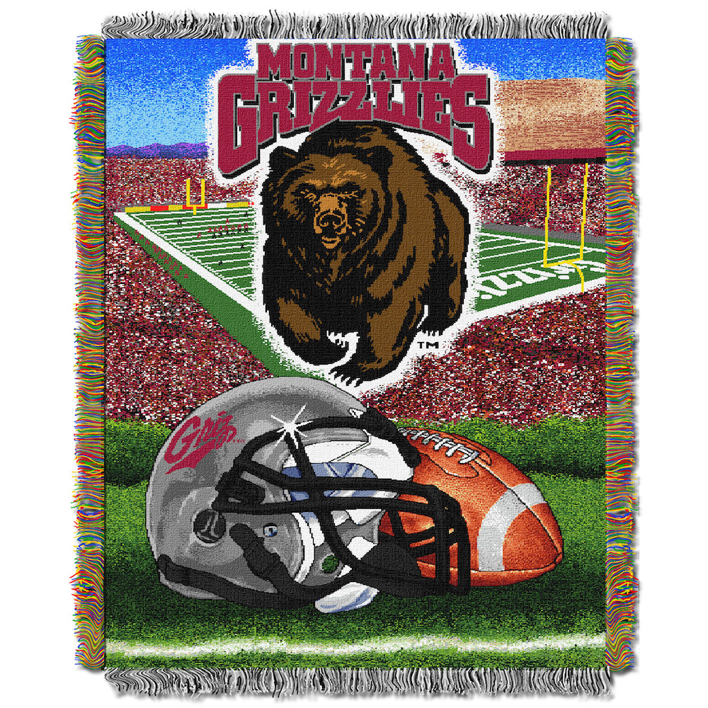 Montana Grizzlies Home Field Advantage Series Tapestry Blanket 48 x 60