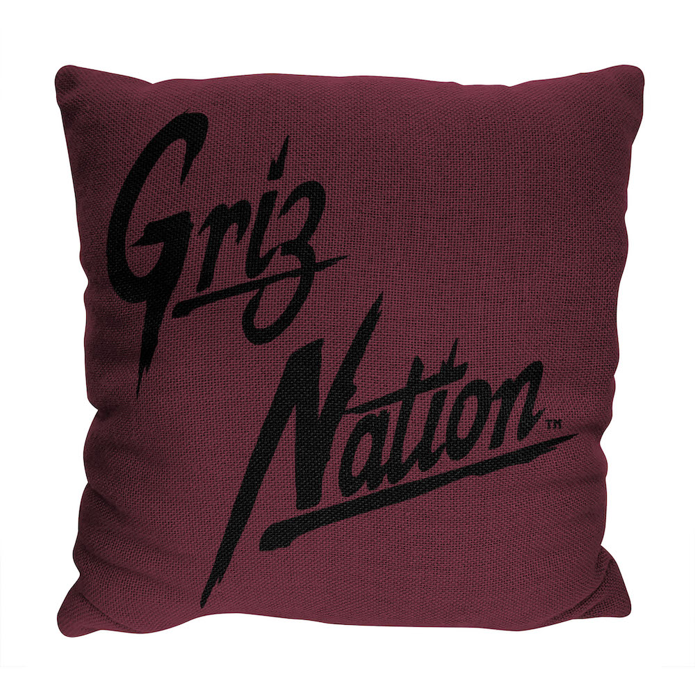 Montana Grizzlies Double Sided INVERT Woven Pillow