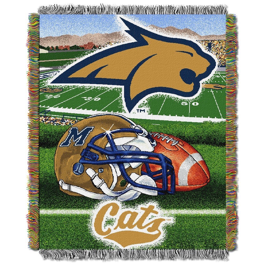 Montana State Bobcats Home Field Advantage Series Tapestry Blanket 48 x 60