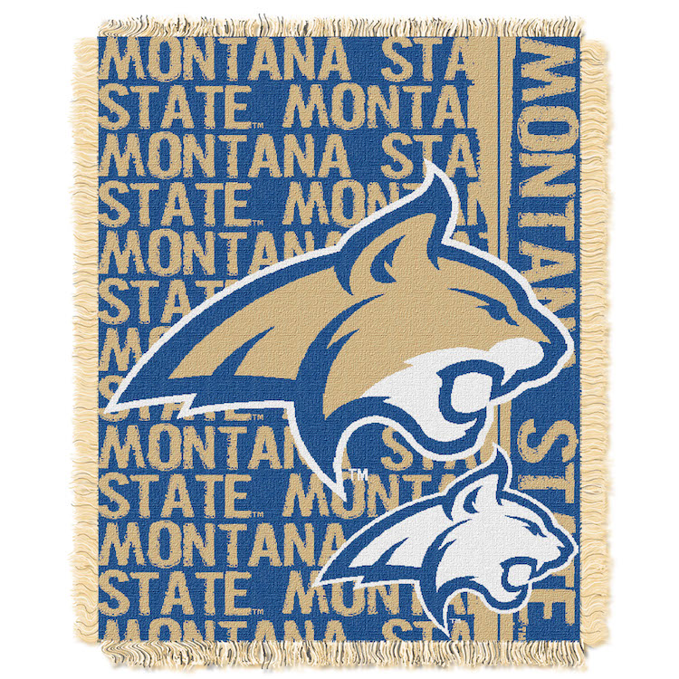 Montana State Bobcats Double Play Tapestry Blanket 48 x 60