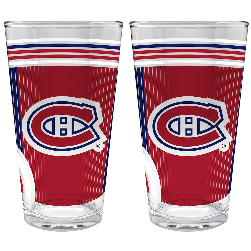 Montreal Canadiens COOL VIBES 2 pc Pint Glass Set