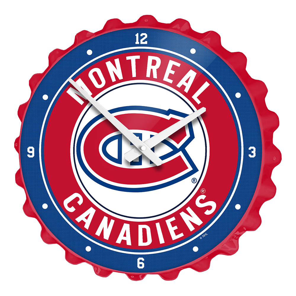 Montreal Canadiens Bottle Cap Wall Clock