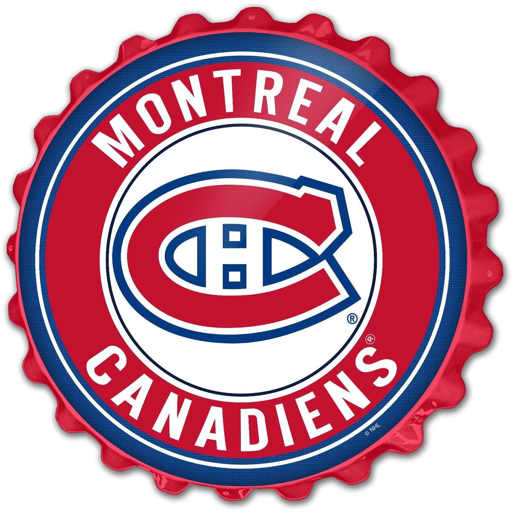 Montreal Canadiens Bottle Cap Wall Sign