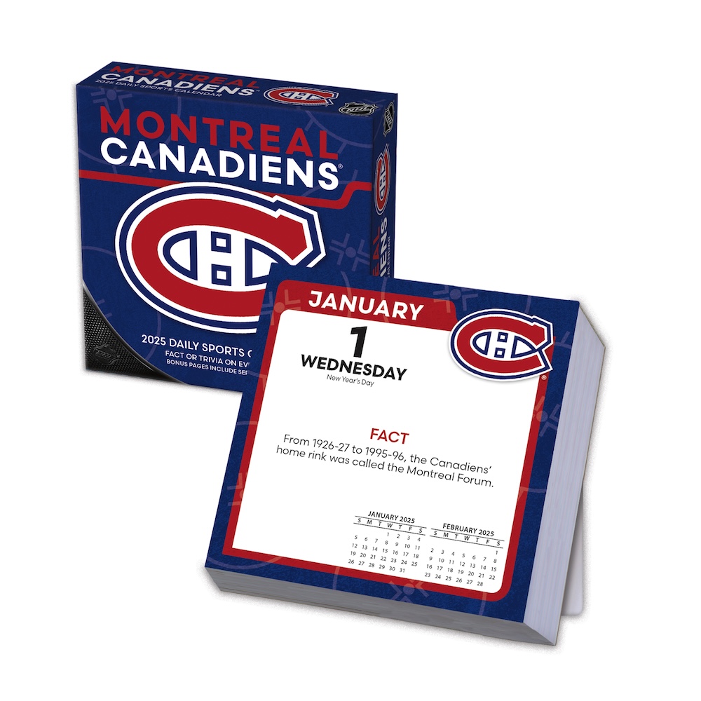 Montreal Canadiens 2025 NHL Page-A-Day Box Calendar