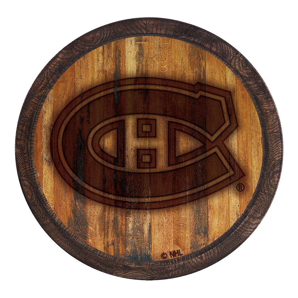 Montreal Canadiens Branded FAUX Barrel Top Sign