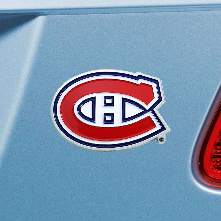 Montreal Canadiens Color Metal Auto Emblem