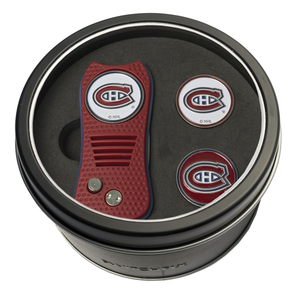 Montreal Canadiens Switchblade Divot Tool and 2 Ball Marker Gift Pack