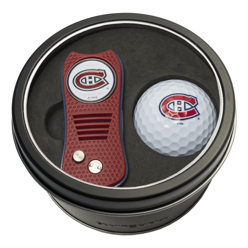 Montreal Canadiens Switchblade Divot Tool and Golf Ball Gift Pack