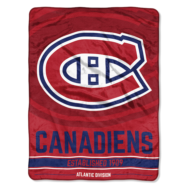 Montreal Canadiens Micro Raschel 50 x 60 Team Blanket