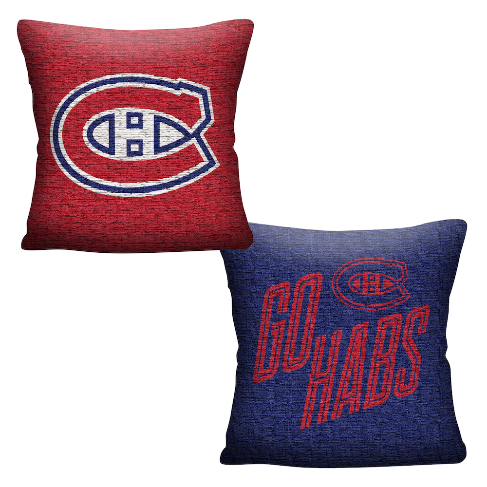 Montreal Canadiens Double Sided INVERT Woven Pillow