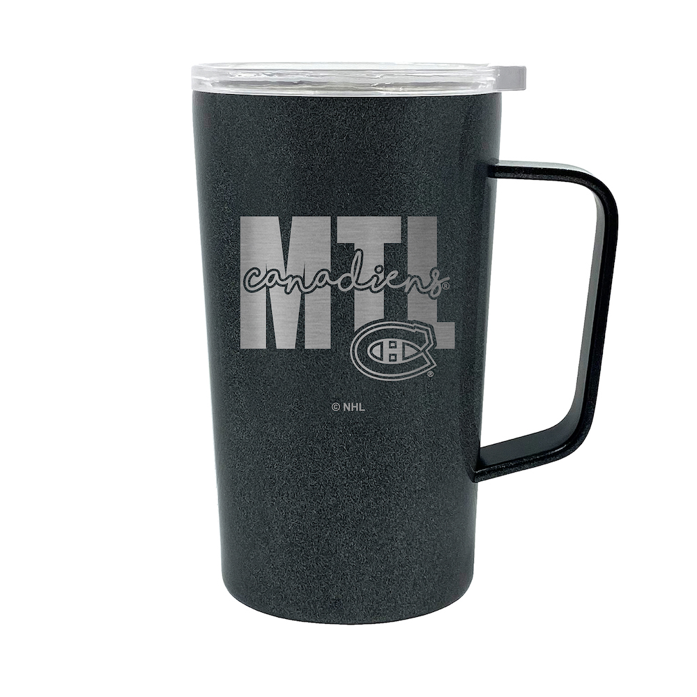 Montreal Canadiens 18 oz HUSTLE Travel Mug - ONYX