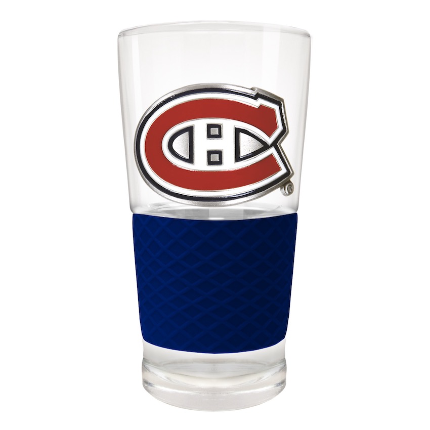 Montreal Canadiens 22 oz Pilsner Glass with Silicone Grip