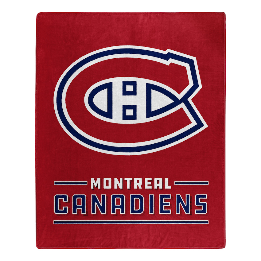 Montreal Canadiens Plush Fleece Raschel Blanket 50 x 60