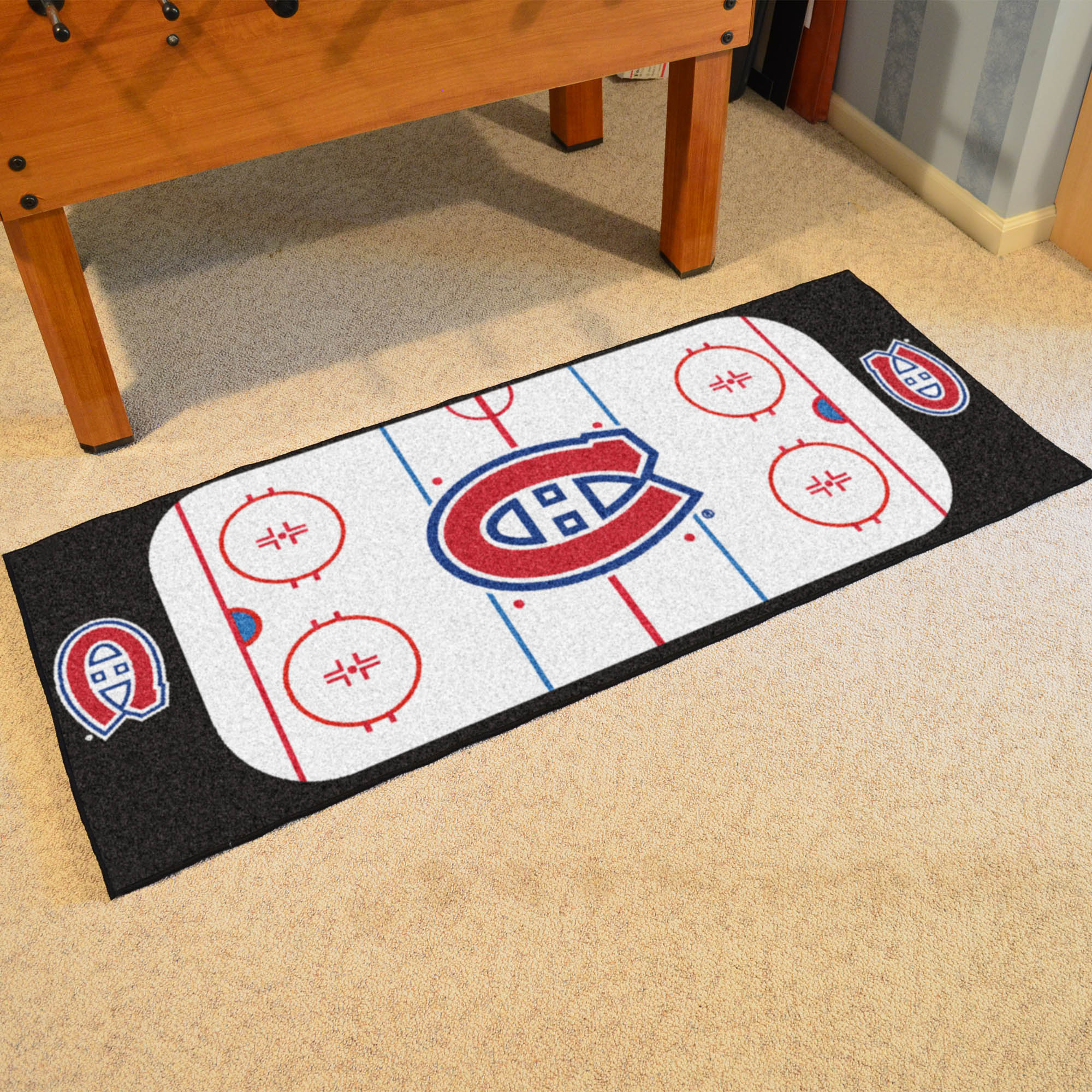 Montreal Canadiens 30 x 72 Hockey Rink Carpet Runner