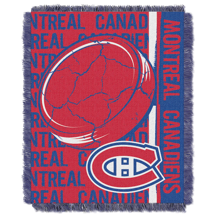 Montreal Canadiens Double Play Tapestry Blanket 48 x 60