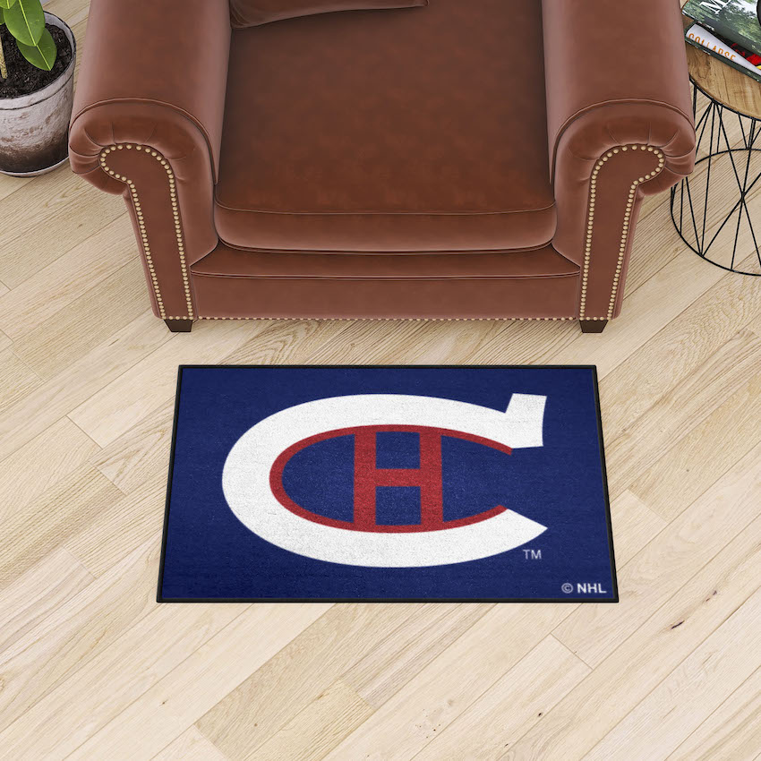 Montreal Canadiens Vintage 20 x 30 STARTER Floor Mat - Throwback NAME