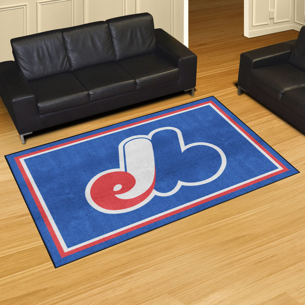 Montreal Expos MLBCC Vintage 5x8 Area Rug Throwback Logo