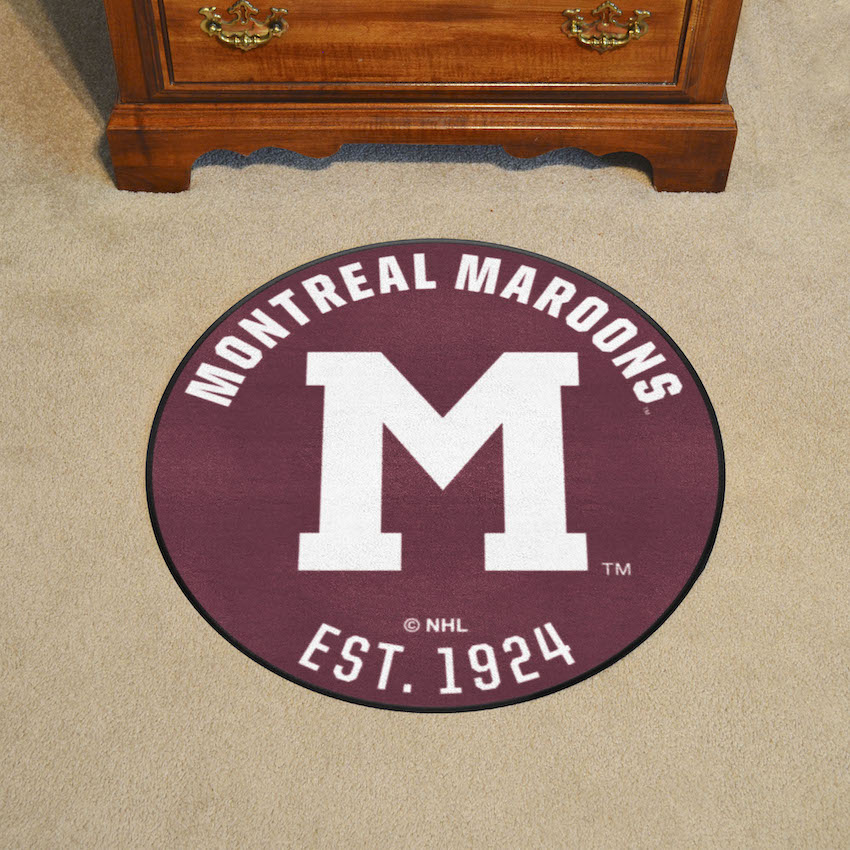 Montreal Maroons Vintage Roundel Mat - Throwback Logo