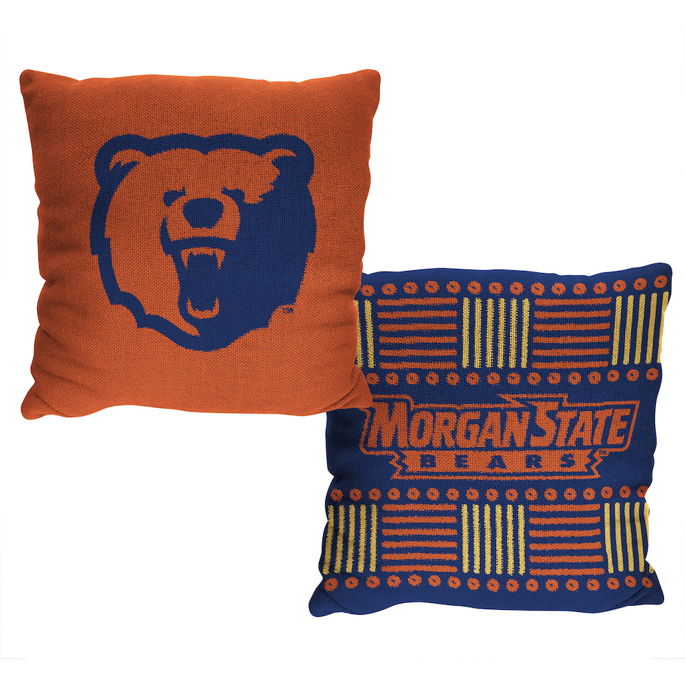Morgan State Bears HOMAGE Double Sided INVERT Woven Pillow