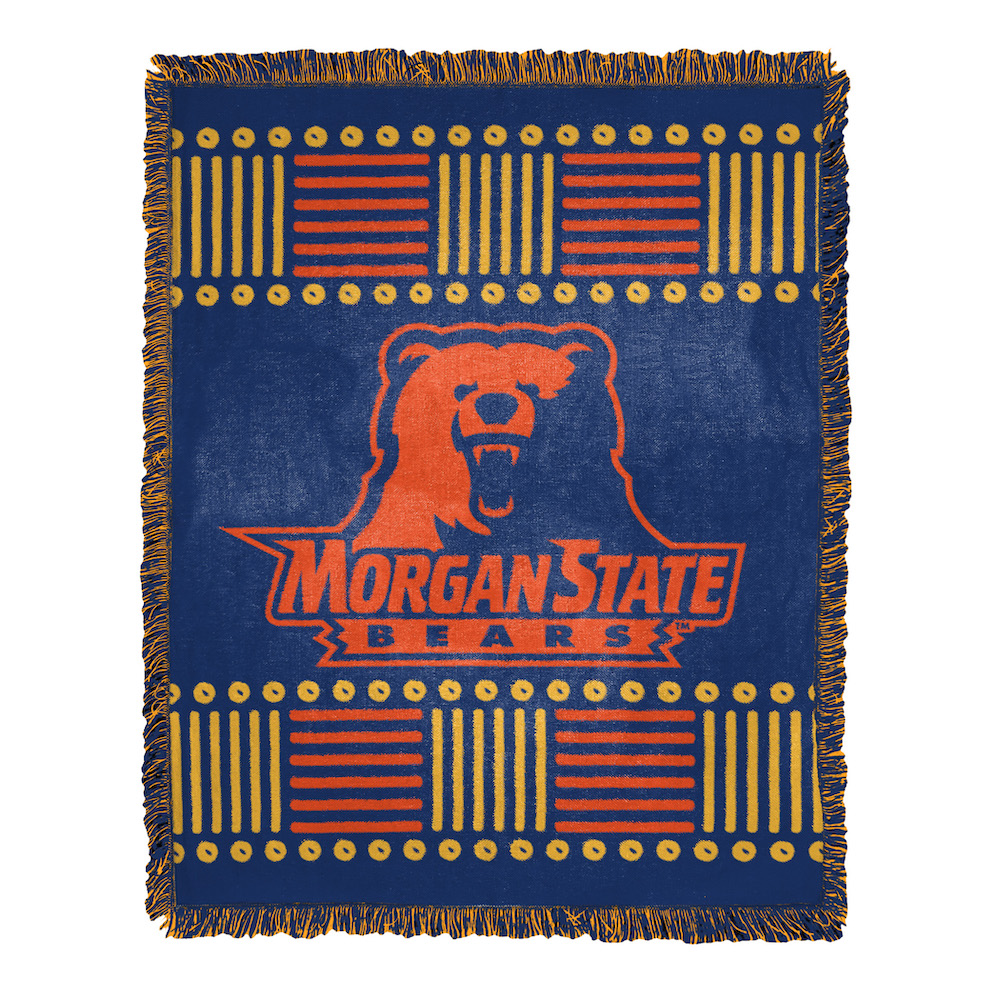 Morgan State Bears HOMAGE Jacquard Throw Blanket 48 x 60