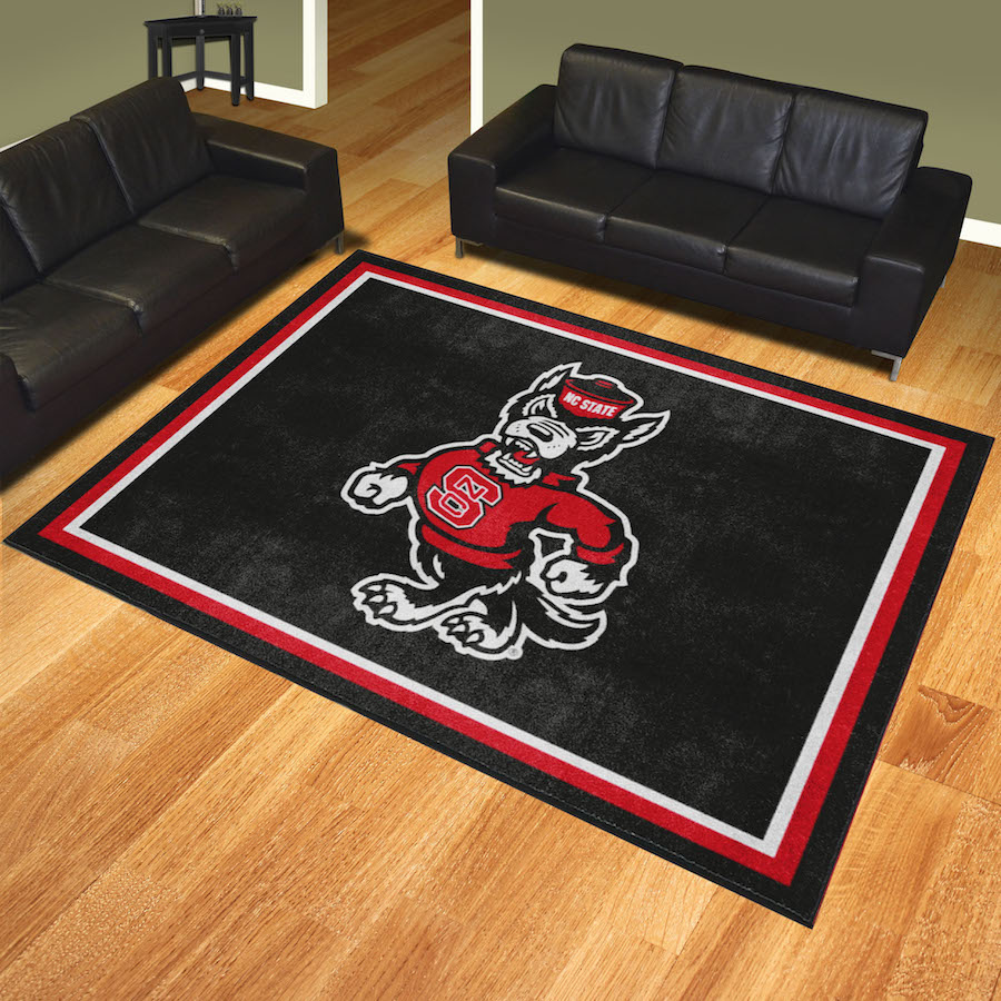 NC State Wolfpack ALT LOGO Ultra Plush 8x10 Area Rug