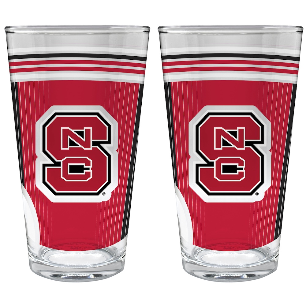 NC State Wolfpack COOL VIBES 2 pc Pint Glass Set