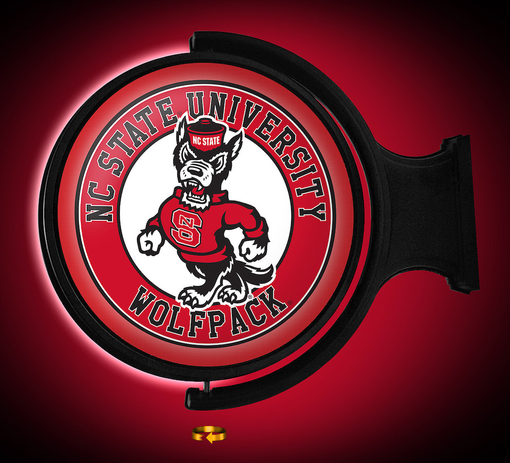 NC State Wolfpack LED Rotating Wall Sign ~ TUFFY