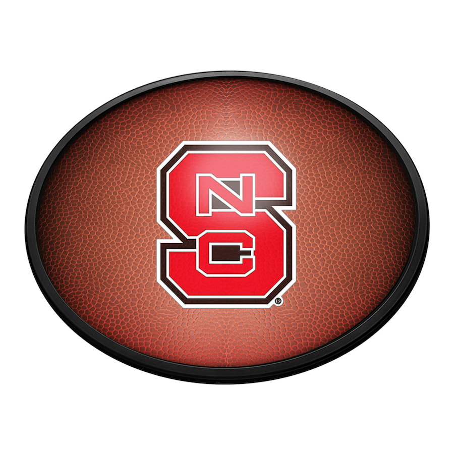 NC State Wolfpack PIGSKIN Slimline LED Wall Sign ~ OVAL