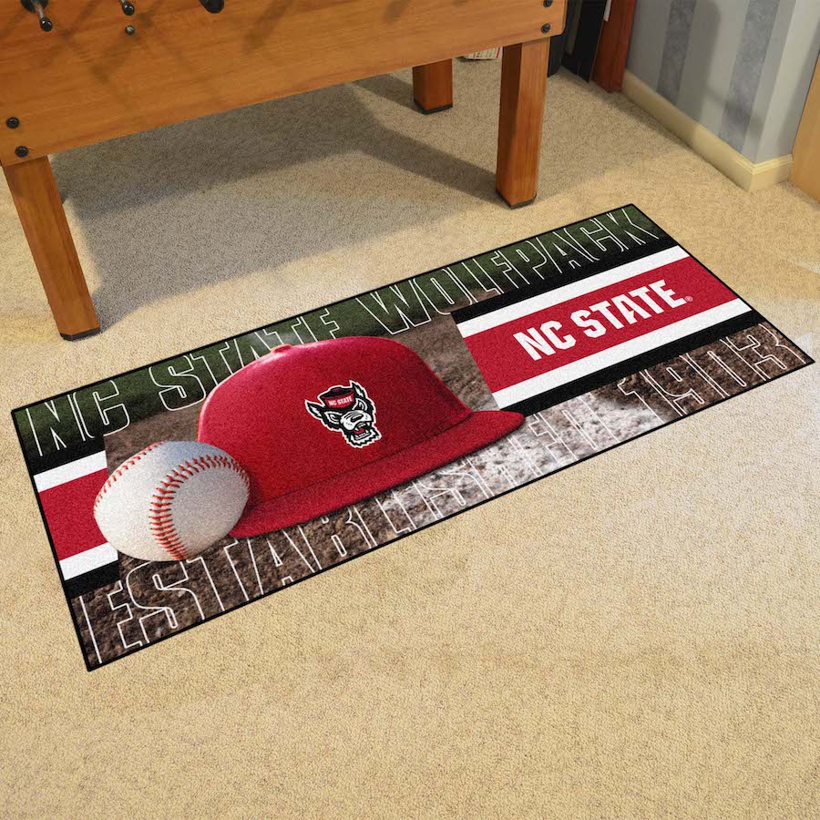 NC State Wolfpack 30 x 72 Baseball Carpet Runner