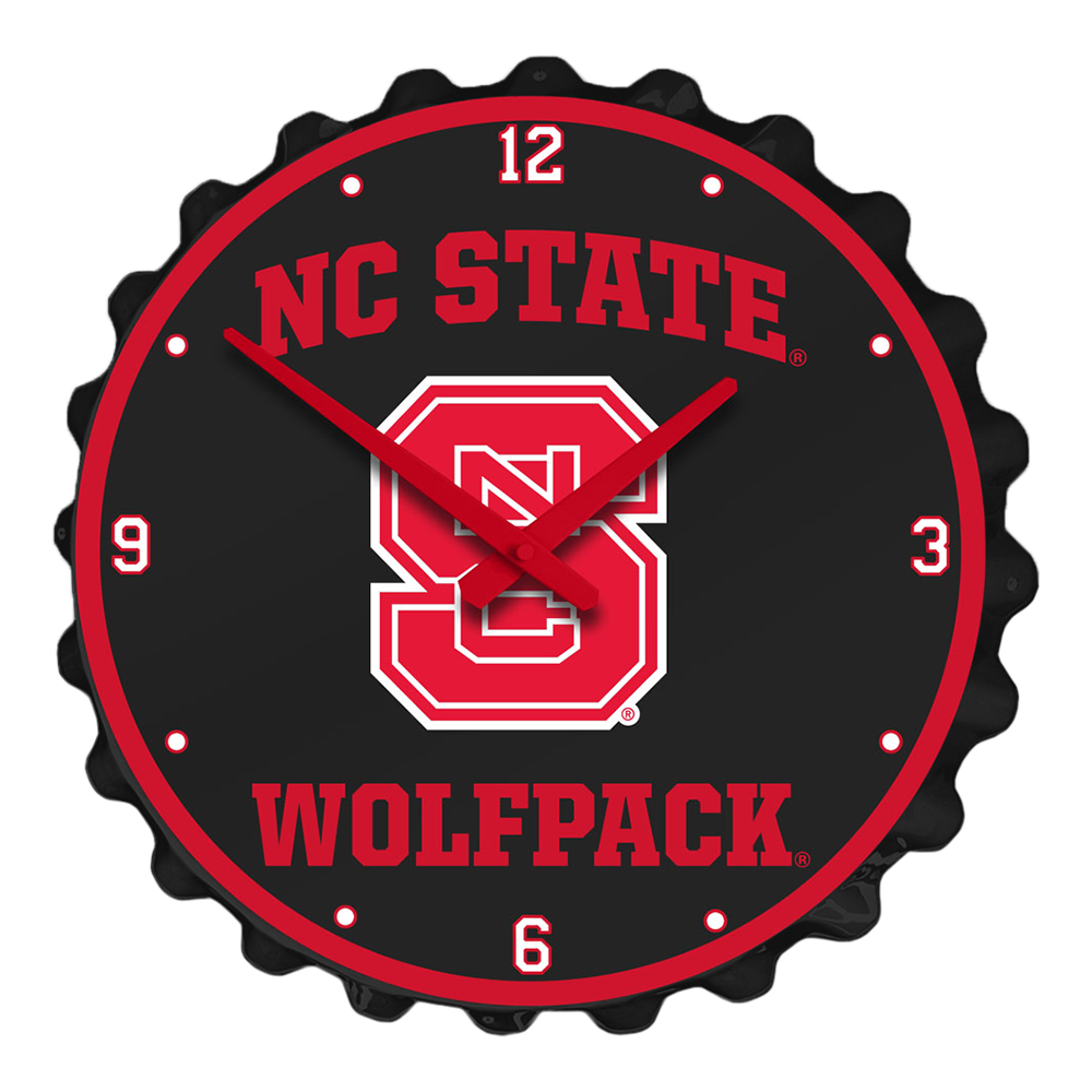 NC State Wolfpack Bottle Cap Wall Clock