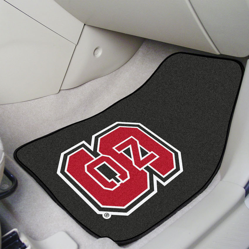 NC State Wolfpack Car Floor Mats 18 x 27 Carpeted-Pair