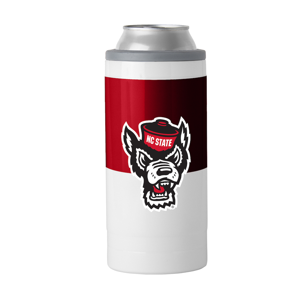 NC State Wolfpack Colorblock 12 oz. Slim Can Coolie