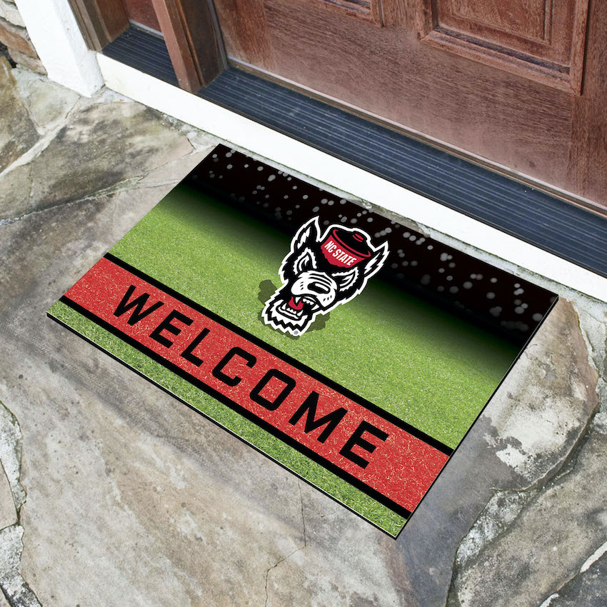 NC State Wolfpack Recycled Crumb Rubber Door Mat