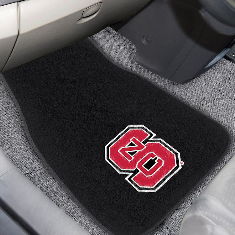 NC State Wolfpack Car Floor Mats 17 x 26 Embroidered Pair