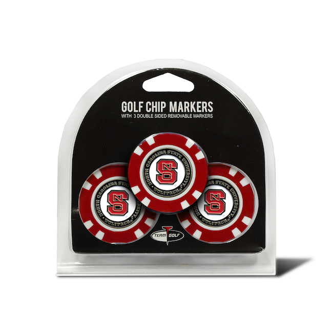 NC State Wolfpack 3 Pack Golf Chips