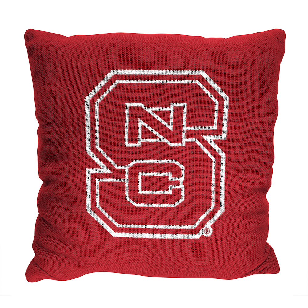 NC State Wolfpack Double Sided INVERT Woven Pillow