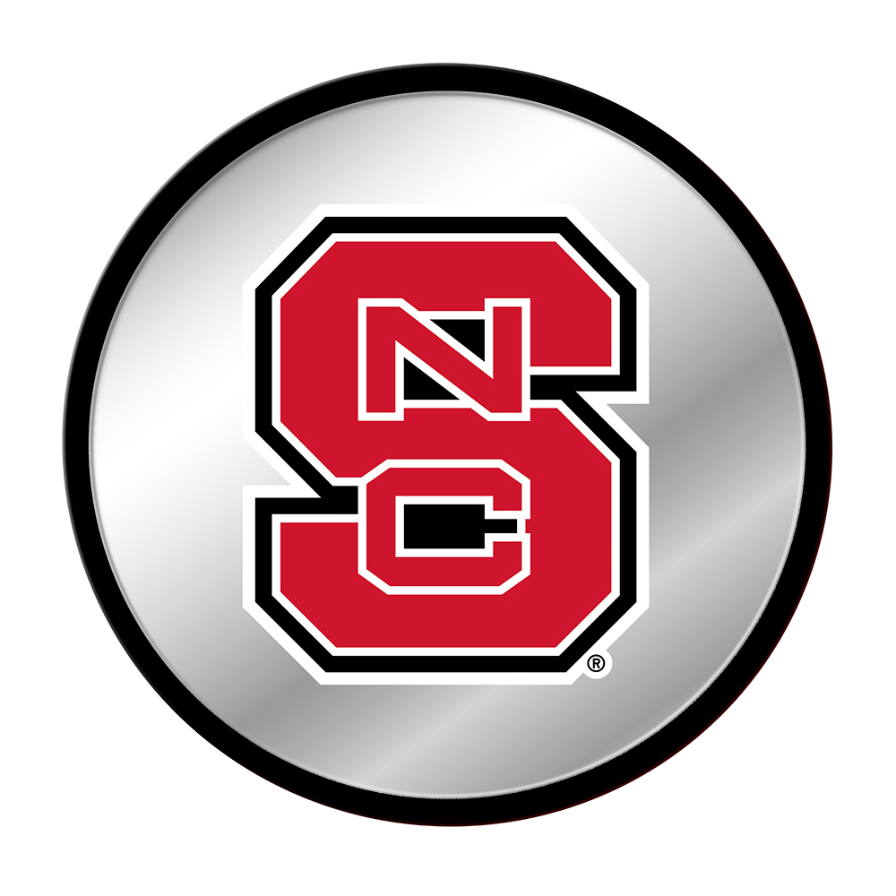 NC State Wolfpack Modern Disc Mirrored Wall Sign