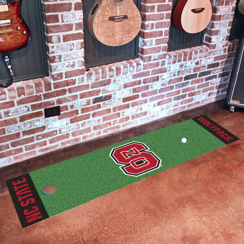 NC State Wolfpack Putting Green Mat 18 x 72