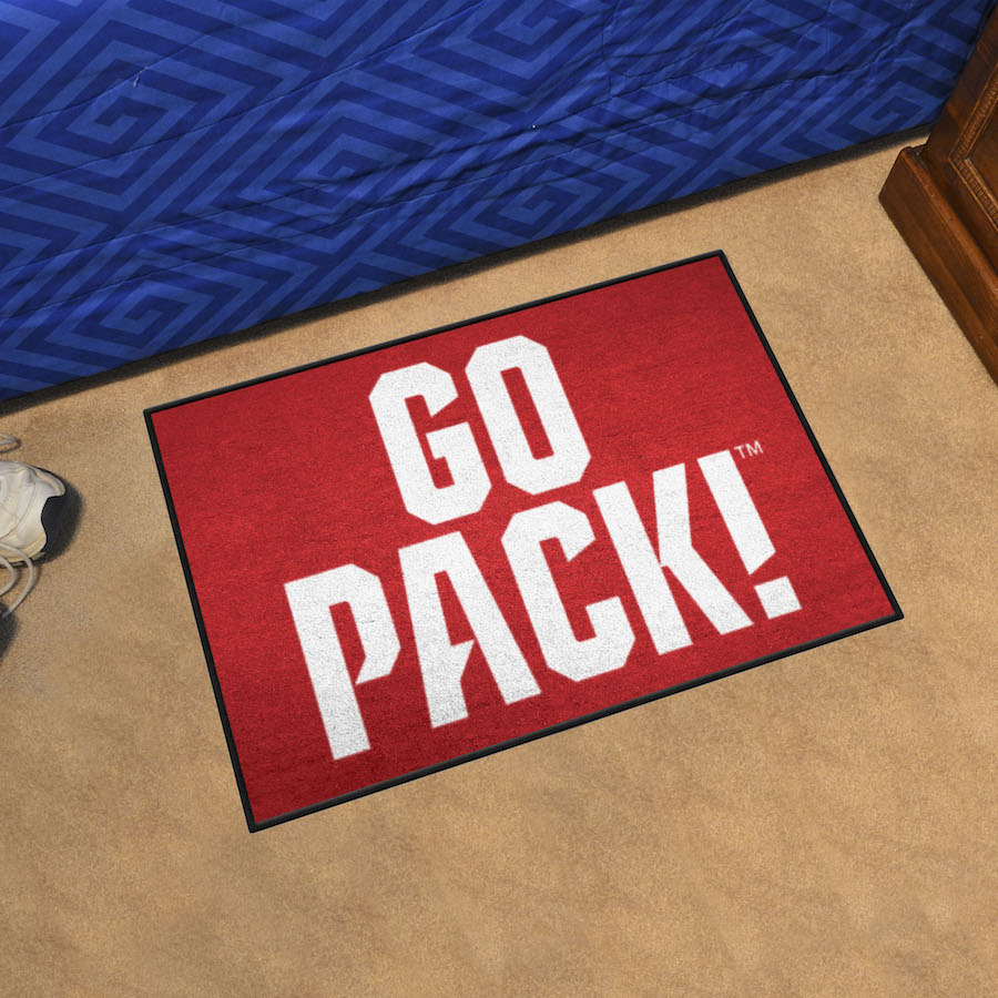 NC State Wolfpack SLOGAN 20 x 30 Starter Floor Mat