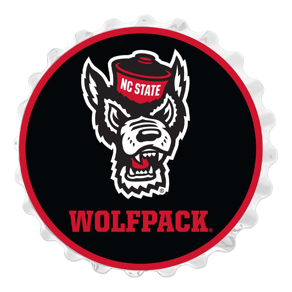 NC State Wolfpack TUFFY Bottle Cap Wall Sign