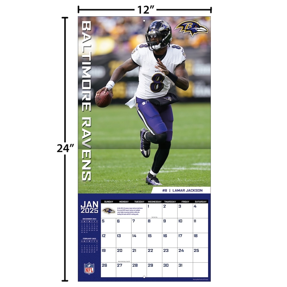 NFL ELITE 2025 NFL Wall Calendar