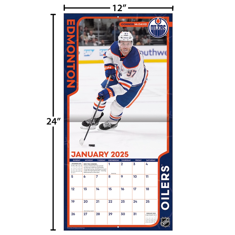 NHL ELITE 2025 NHL Wall Calendar