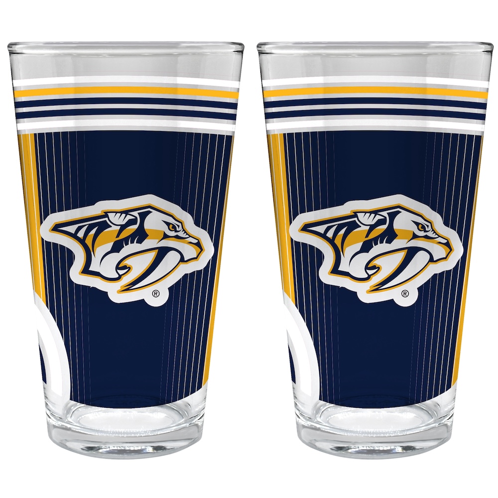 Nashville Predators COOL VIBES 2 pc Pint Glass Set