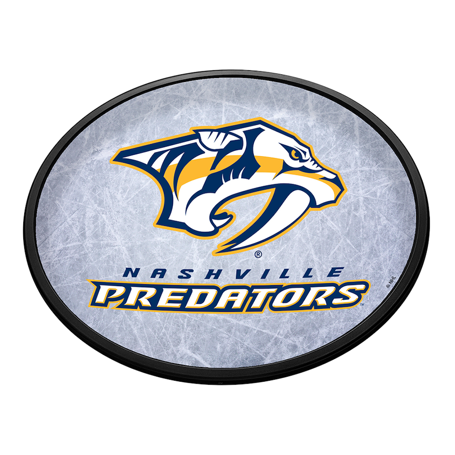 Nashville Predators Slimline Oval LED Wall Sign ~ ICE RINK