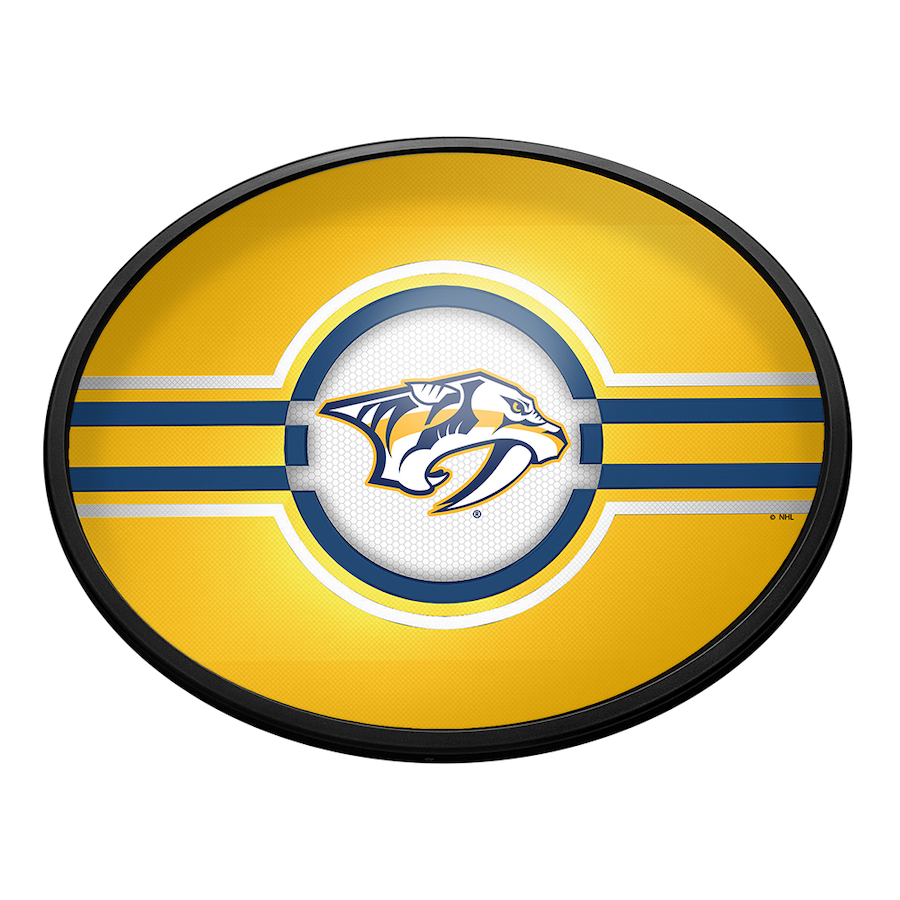 Nashville Predators Slimline LED Wall Sign ~ OVAL