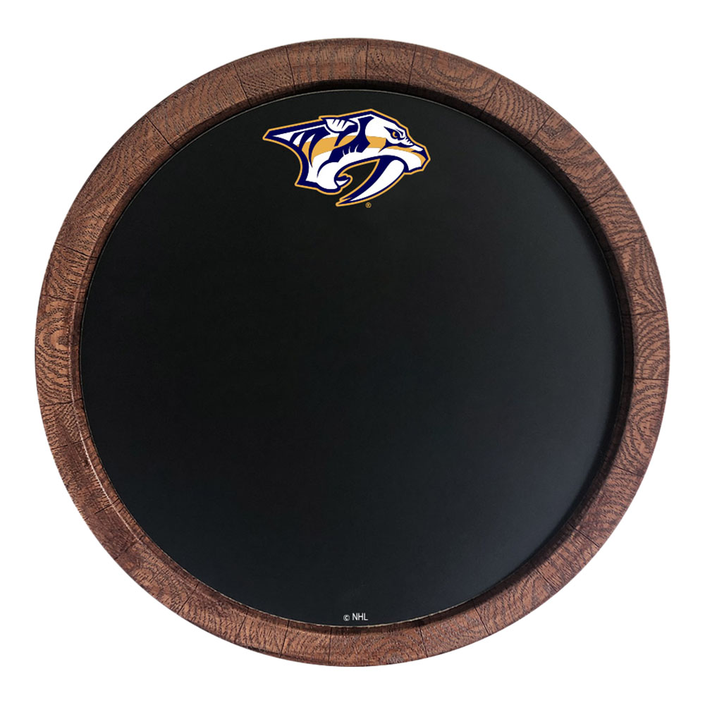 Nashville Predators Chalkboard FAUX Barrel Top Sign