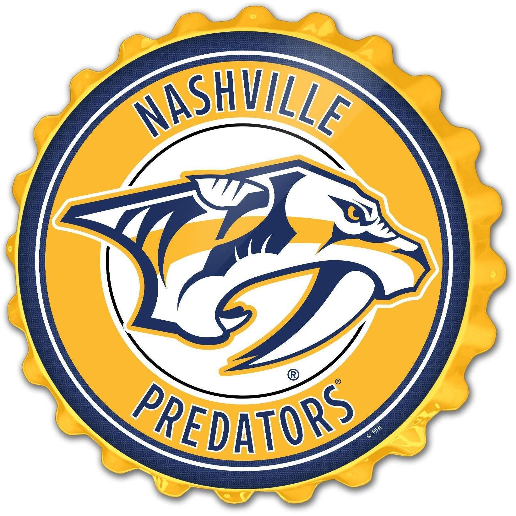 Nashville Predators Bottle Cap Wall Sign