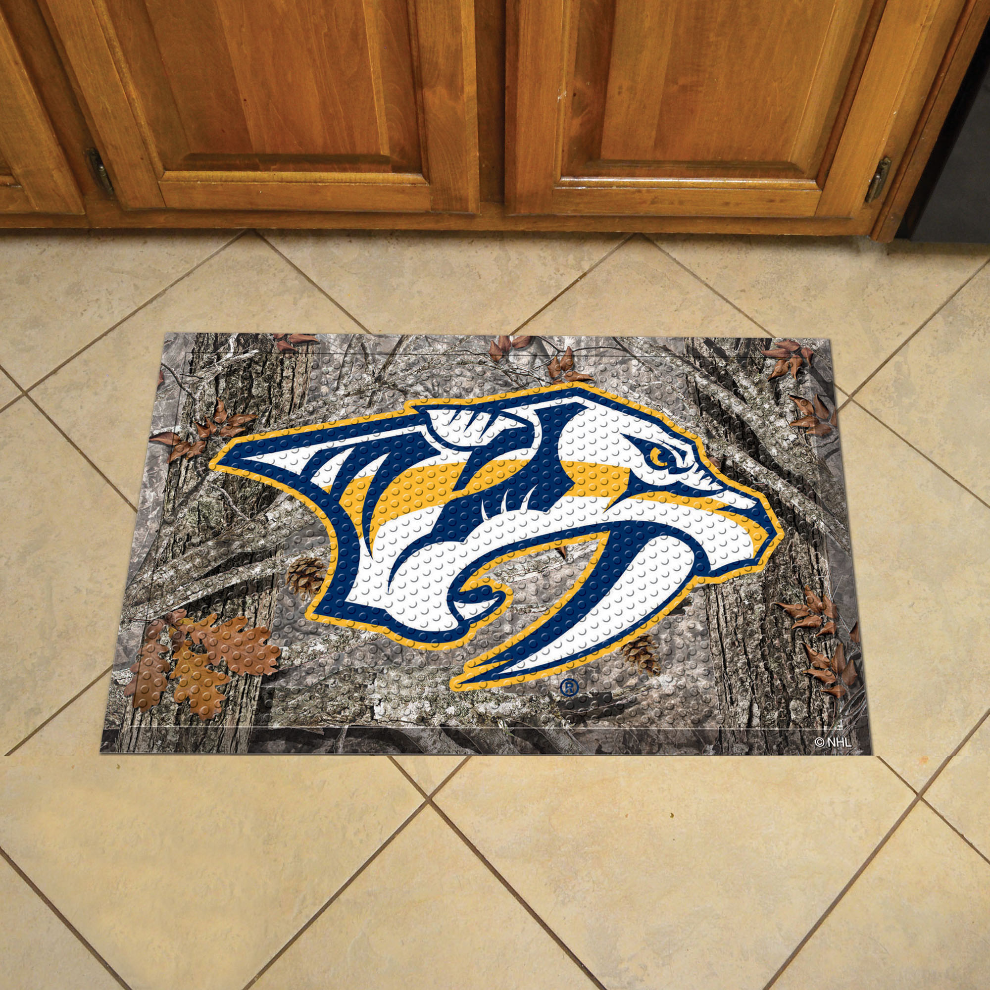 Nashville Predators Camo Style SCRAPER Door Mat